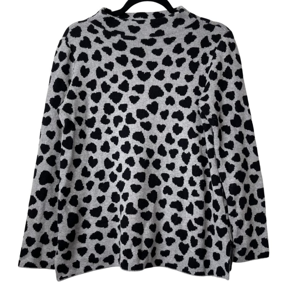 Animal style heart print sweater sz MP